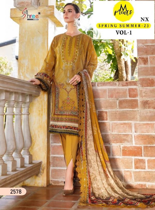 SHREE FABS 2578 M PRINTS SUMMER 23 VOL 1 SALWAR SUITS