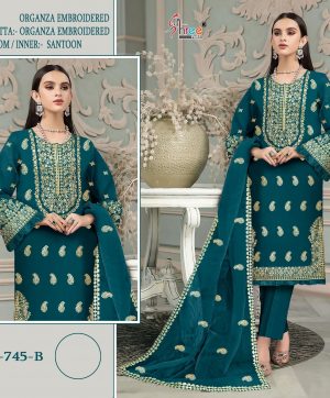 SHREE FABS 745 COLORS WHOLESALE PAKISTANI SUITS