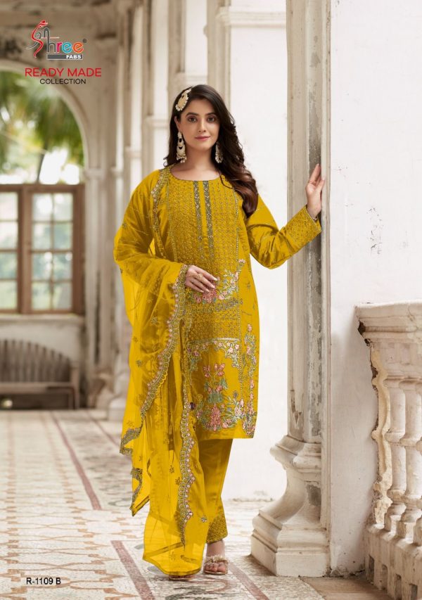 SHREE FABS R 1109 B READYMADE PAKISTANI SUITS