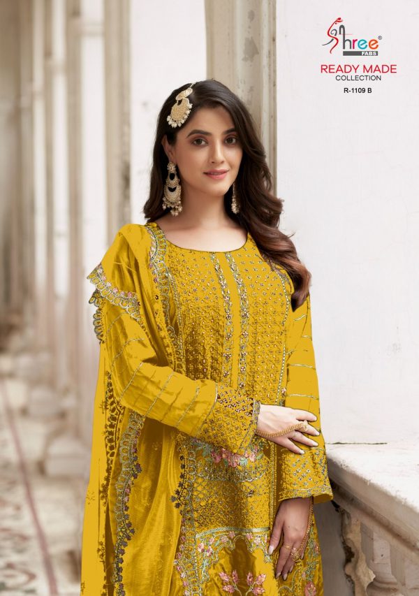 SHREE FABS R 1109 B READYMADE PAKISTANI SUITS