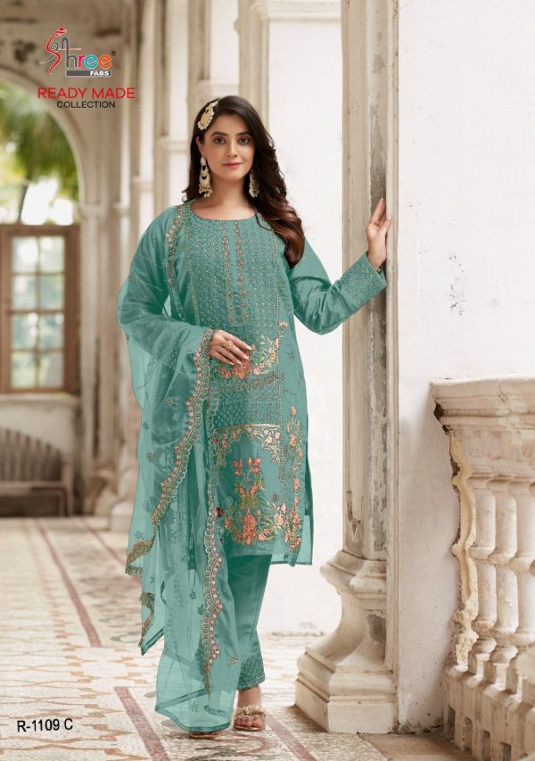 SHREE FABS R 1109 C READYMADE PAKISTANI SUITS