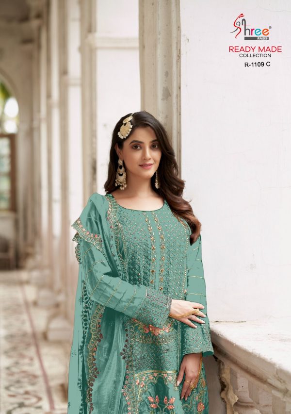 SHREE FABS R 1109 C READYMADE PAKISTANI SUITS