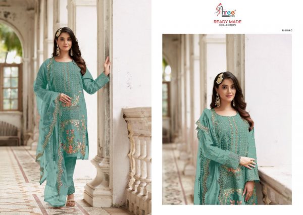 SHREE FABS R 1109 C READYMADE PAKISTANI SUITS