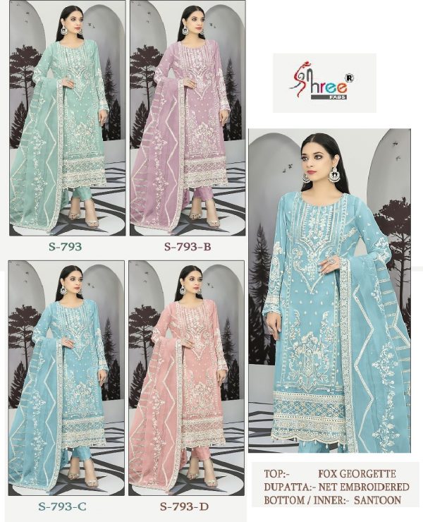 SHREE FABS S 793 SERIES PAKISTANI SUITS IN INDIA