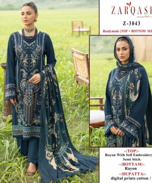 ZARQASH Z 3043 PAKISTANI SALWAR SUITS IN INDIA