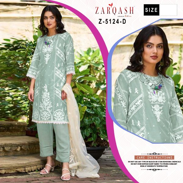 ZARQASH Z 5124 READYMADE SUITS IN COLOURS