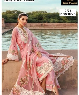 ZIAAZ DESIGNS 303 D CRIMSON VOL 1 PAKISTANI SUITS