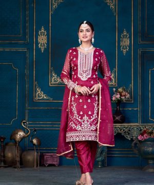 ZIAAZ DESIGNS 311 ORGANZA SALWAR KAMEEZ