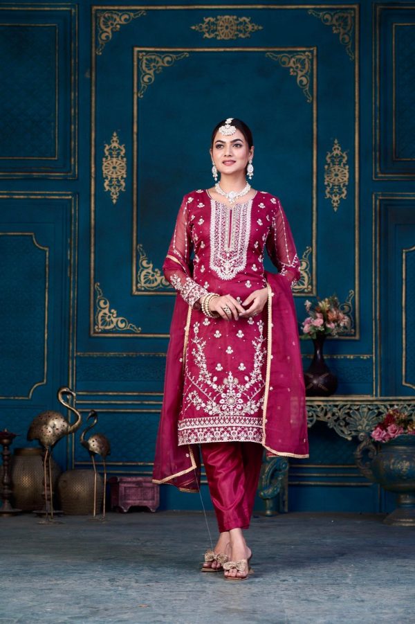 ZIAAZ DESIGNS 311 ORGANZA SALWAR KAMEEZ