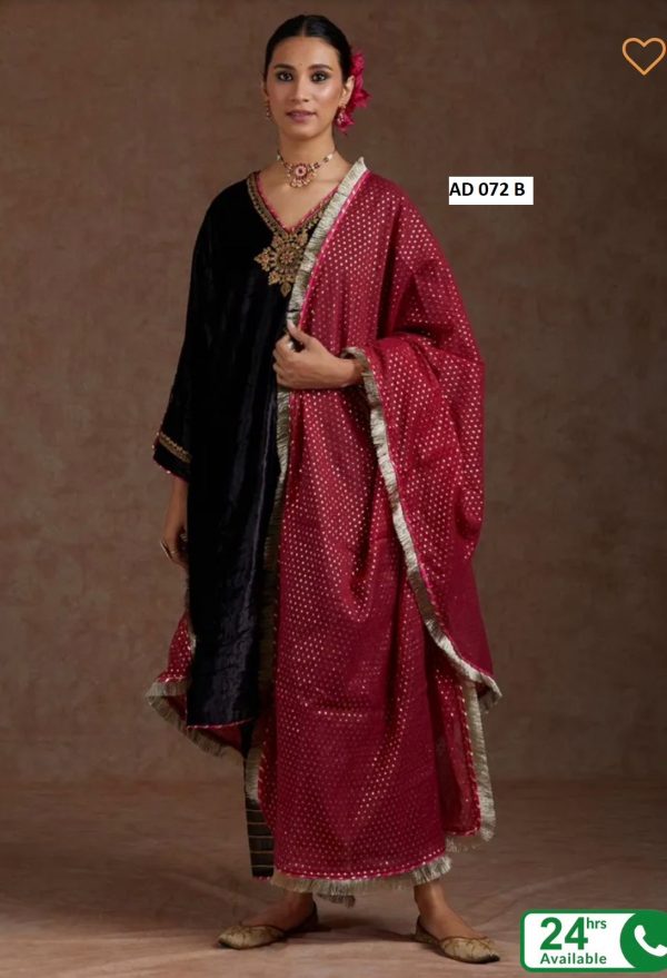 AAROHI DESIGNER AD 072 B DESIGNER VELVET SUITS