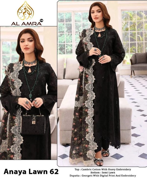 AL AMRA ANAYA LAWN 62 PAKISTANI SUITS IN INDIA