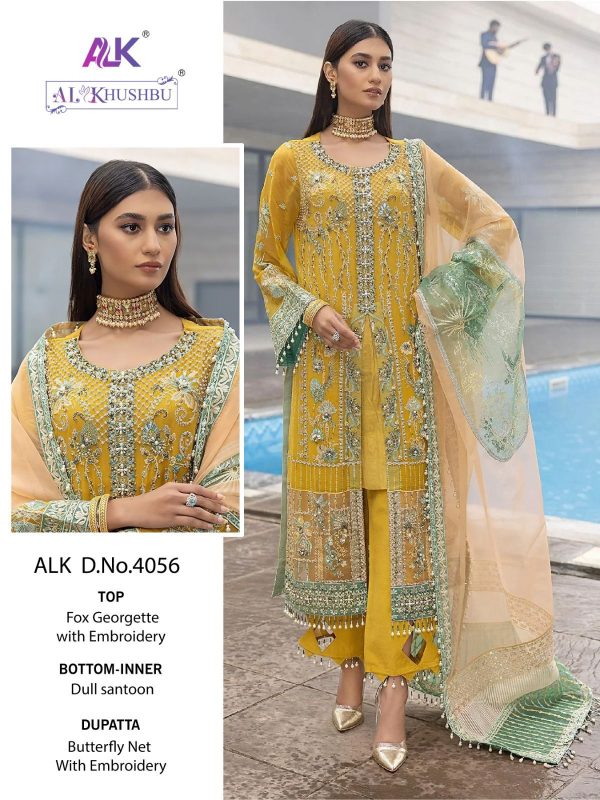 AL KHUSHBU ALK 4056 PAKISTANI SALWAR SUITS