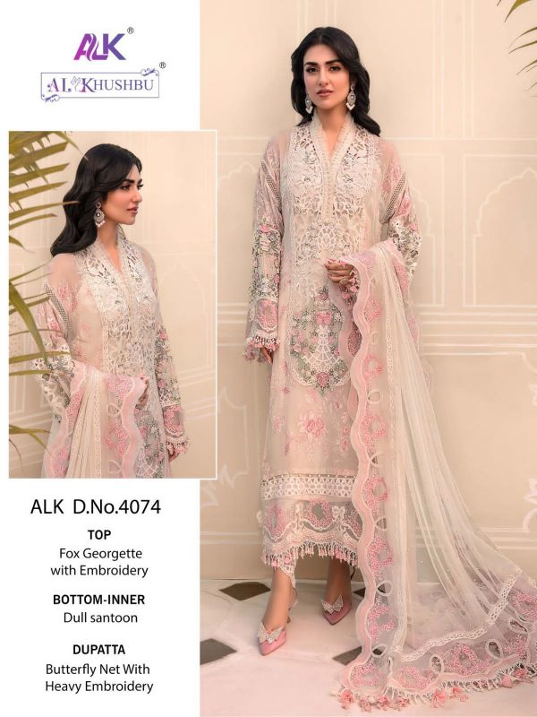 AL KHUSHBU ALK 4074 PAKISTANI SALWAR SUITS