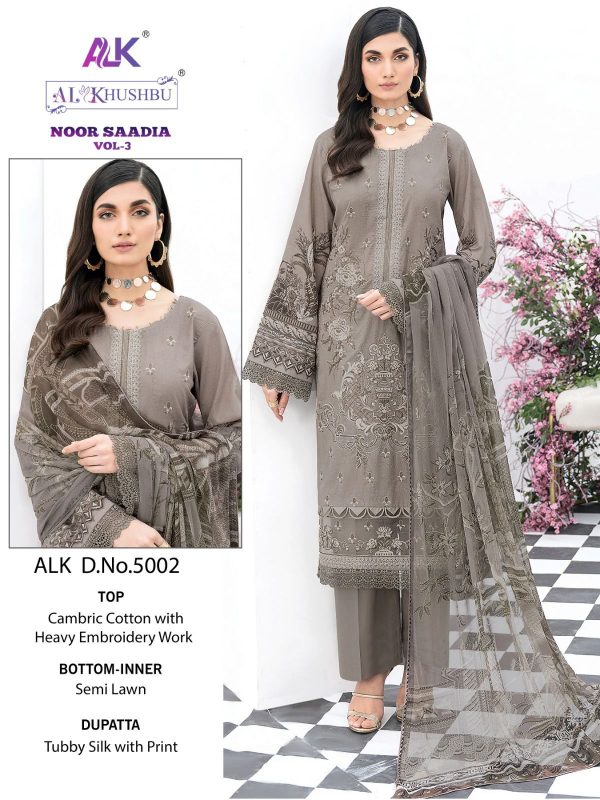 AL KHUSHBU ALK 5002 NOOR SAADIA VOL 3 SALWAR SUITS