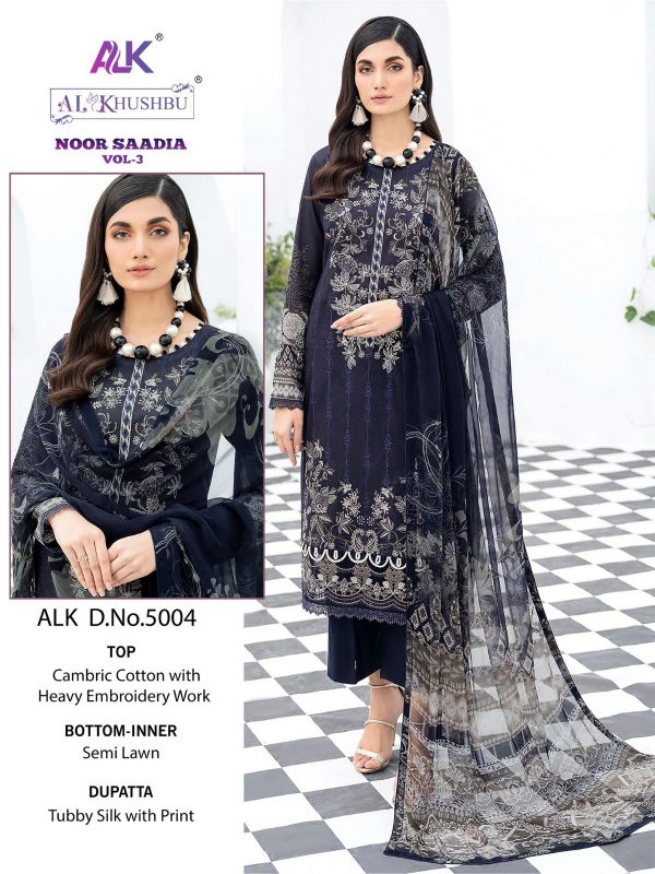 AL KHUSHBU ALK 5004 NOOR SAADIA VOL 3 SALWAR SUITS