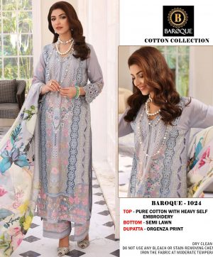 BAROQUE 1024 PAKISTANI COTTON SUITS