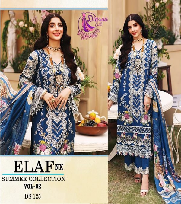 DINSAA DS 125 ELAF SUMMER COLLECTION VOL 2 PAKISTANI SUITS