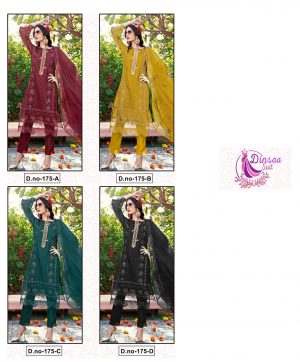 DINSAA SUIT 175 A TO D SALWAR SUITS IN INDIA