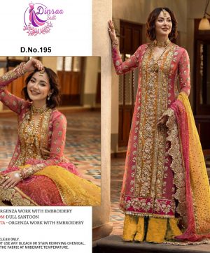 DINSAA SUIT 195 PAKISTANI SALWAR SUITS