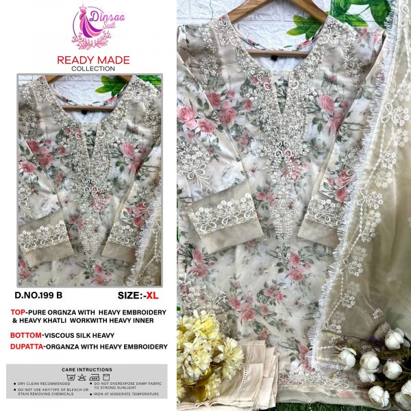 DINSAA SUIT 199 A TO D READYMADE SALWAR SUITS