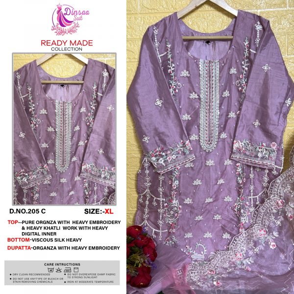 DINSAA SUIT 205 A TO D READYMADE SALWAR SUITS