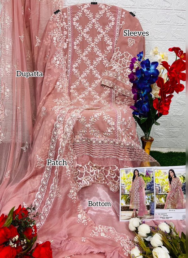 DINSAA SUITS DS 147 A TO D SALWAR SUITS