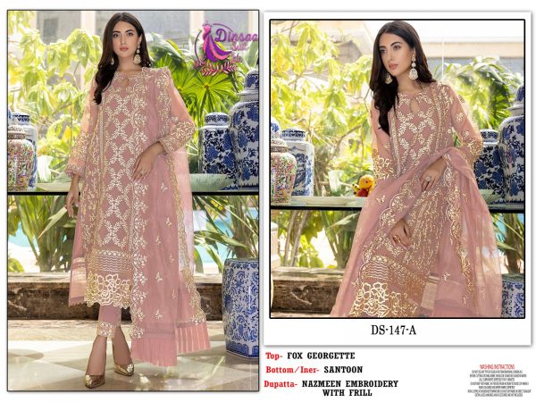 DINSAA SUITS DS 147 A TO D SALWAR SUITS