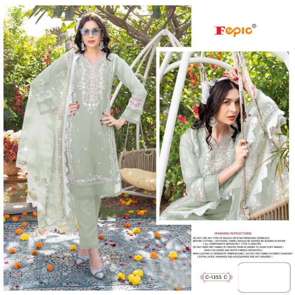 FEPIC C 1355 C ROSEMEEN PAKISTANI SUITS