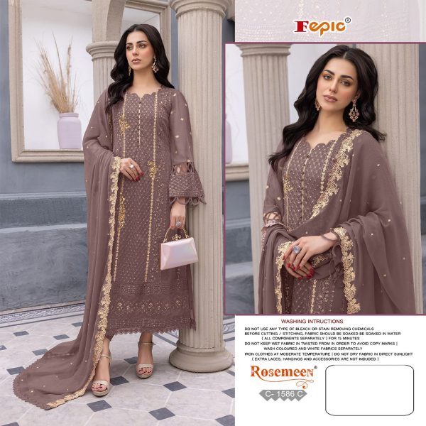 FEPIC C 1586 C ROSEMEEN PAKISTANI SUITS