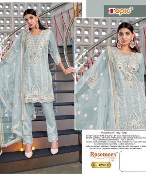 FEPIC C 1592 C ROSEMEEN PAKISTANI SUITS