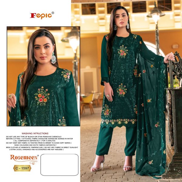 FEPIC C 1597 ROSEMEEN PAKISTANI SUITS