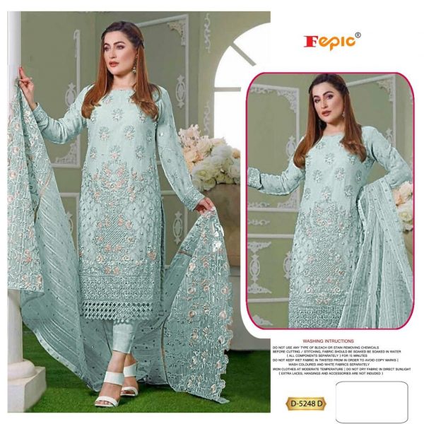 FEPIC D 5248 ROSEMEEN PAKISTANI SUITS IN COLOURS