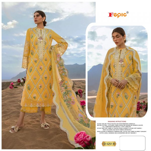 FEPIC D 5251 B ROSEMEEN PAKISTANI SUITS