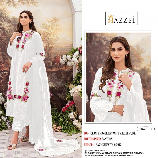 HAZZEL 101 C PAKISTANI SUITS MANUFACTURER