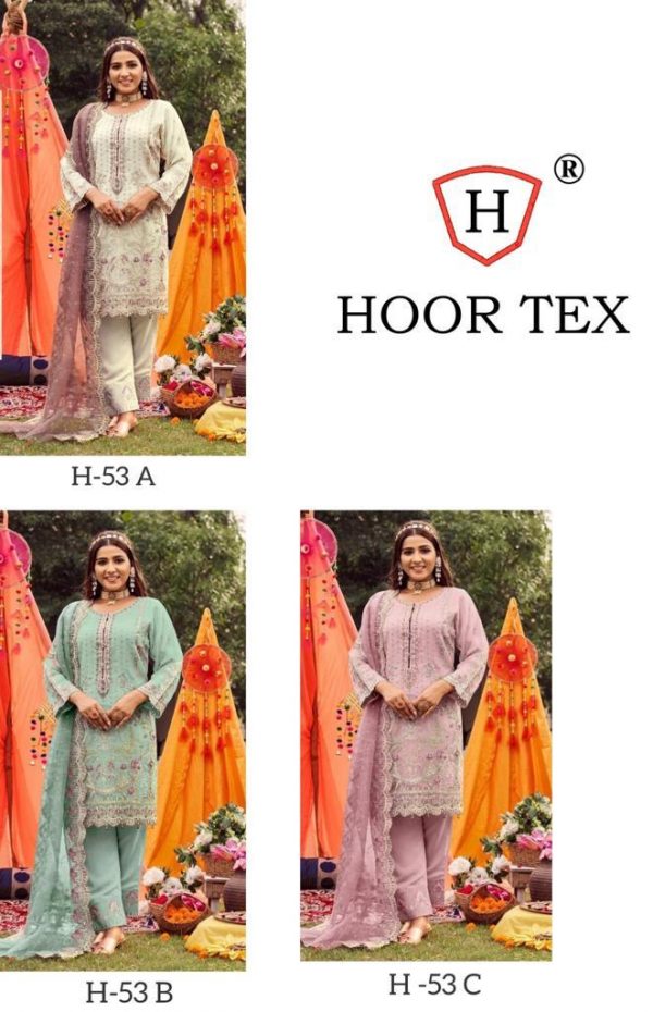 HOOR TEX H 53 PAKISTANI SUITS IN INDIA