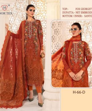 HOOR TEX H 66 D PAKISTANI SALWAR SUITS