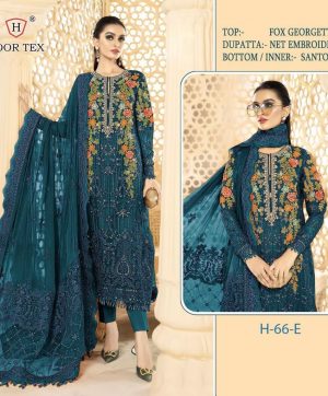 HOOR TEX H 66 E PAKISTANI SALWAR SUITS