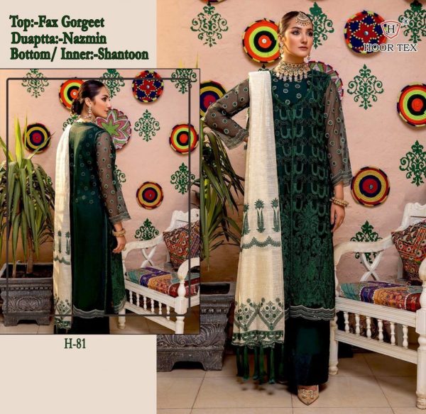 HOOR TEX H 81 PAKISTANI SUITS MANUFACTURER