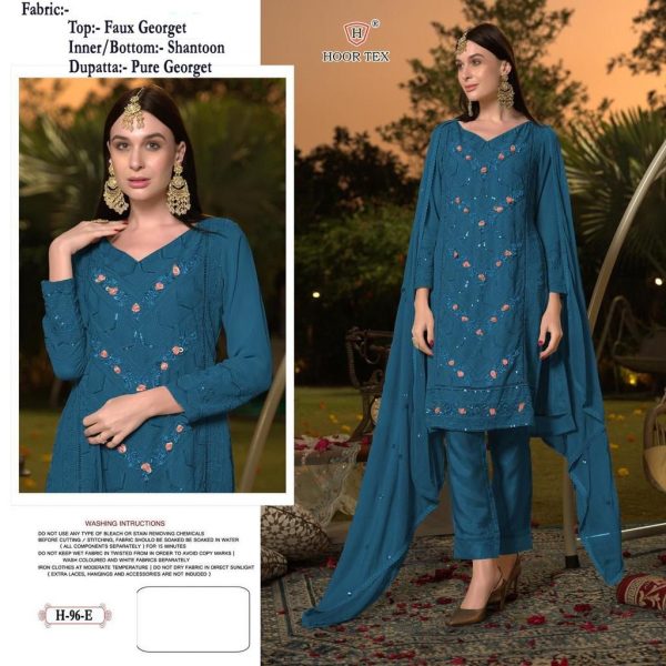 HOOR TEX H 96 A TO G PAKISTANI SUITS WHOLESALE