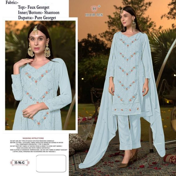 HOOR TEX H 96 A TO G PAKISTANI SUITS WHOLESALE