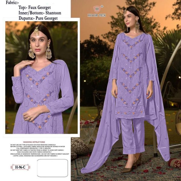 HOOR TEX H 96 A TO G PAKISTANI SUITS WHOLESALE