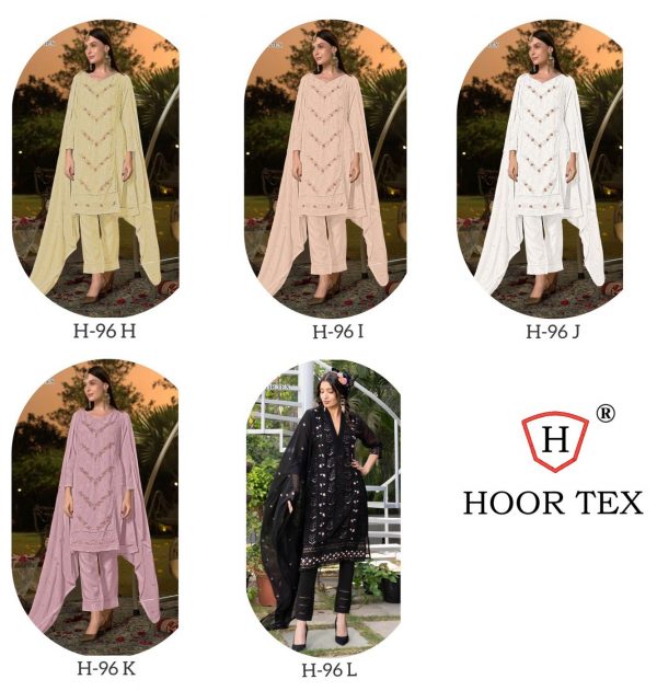 HOOR TEX H 96 H TO L PAKISTANI SUITS WHOLESALE