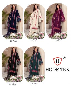 HOOR TEX H 95 A TO E PAKISTANI SALWAR SUITS