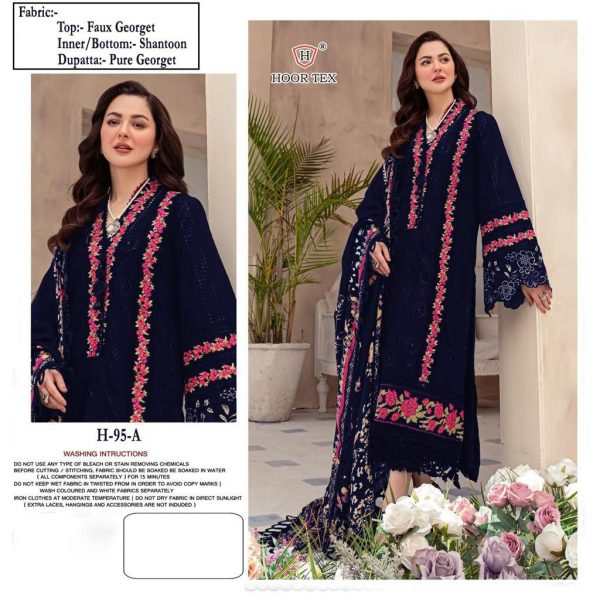 HOOR TEX H 95 A TO E PAKISTANI SALWAR SUITS