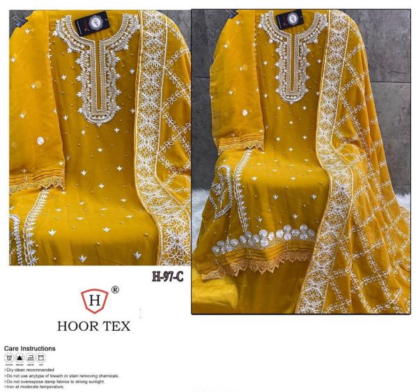 HOOR TEX H 97 A TO F PAKISTANI SALWAR SUITS