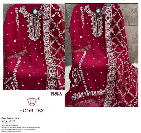 HOOR TEX H 97 A TO F PAKISTANI SALWAR SUITS