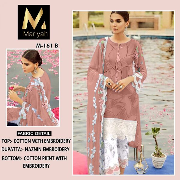 MARIYAH DESIGNER M 161 B PAKISTANI SUITS