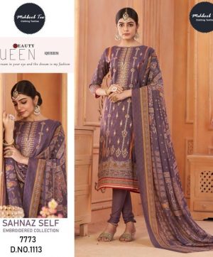 MEHBOOB TEX 1113 SAHNAZ SELF SALWAR SUITS