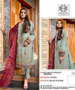 MUSHQ M 187 J PAKISTANI SUITS WHOLESALE