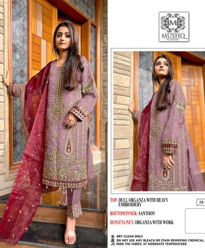 MUSHQ M 187 K PAKISTANI SUITS WHOLESALE